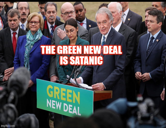 green new deal is satanic