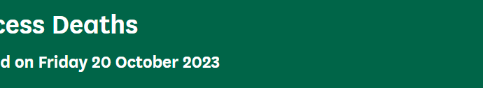 trends in excess deaths